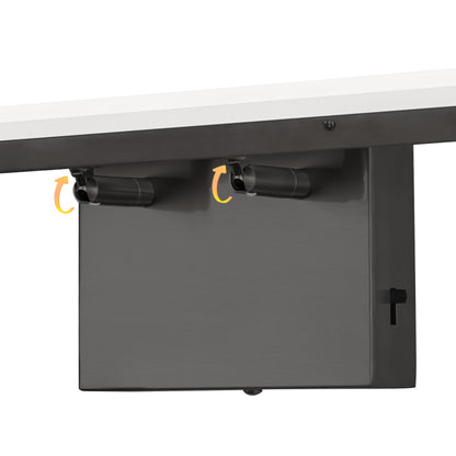 24-Watt 1-Light 24 in. Wall Sconce Vanity Light in Black, Integrated LED Bathroom Wall Light Bar, Light for Mirror