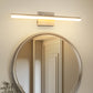 24 in. 24-Watt 1-Light Nickel Vanity Light Integrated LED Wall Sconce for Bathroom, Modern Matte Black Light Bar Over