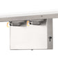 24 in. 24-Watt 1-Light Nickel Vanity Light Integrated LED Wall Sconce for Bathroom, Modern Matte Black Light Bar Over