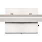 24 in. 24-Watt 1-Light Nickel Vanity Light Integrated LED Wall Sconce for Bathroom, Modern Matte Black Light Bar Over