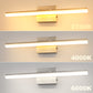 24 in. 24-Watt 1-Light Nickel Vanity Light Integrated LED Wall Sconce for Bathroom, Modern Matte Black Light Bar Over
