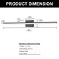 48 in 1-Light 24W Black Integrated LED Vanity Light, Bathroom Wall Sconce, Modern Light Bar for Mirror and Makeup