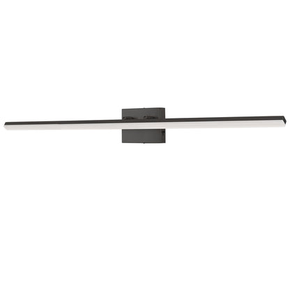 48 in 1-Light 24W Black Integrated LED Vanity Light, Bathroom Wall Sconce, Modern Light Bar for Mirror and Makeup