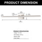 24-Watt 1-Light Nickel Integrated LED Vanity Light, 48 in. Modern Bathroom Wall Sconce, Adjustable Light Bar for Mirror