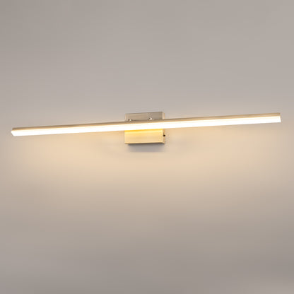 24-Watt 1-Light Nickel Integrated LED Vanity Light, 48 in. Modern Bathroom Wall Sconce, Adjustable Light Bar for Mirror