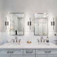 YANSUN 18 in LED Vanity Light with Integrated LED, Black Matte Finish, 3CCT Dimmable, 110V