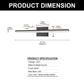 YANSUN 31.5 in LED Vanity Light with Integrated LED, Black Matte Finish, 3CCT Dimmable, 110V
