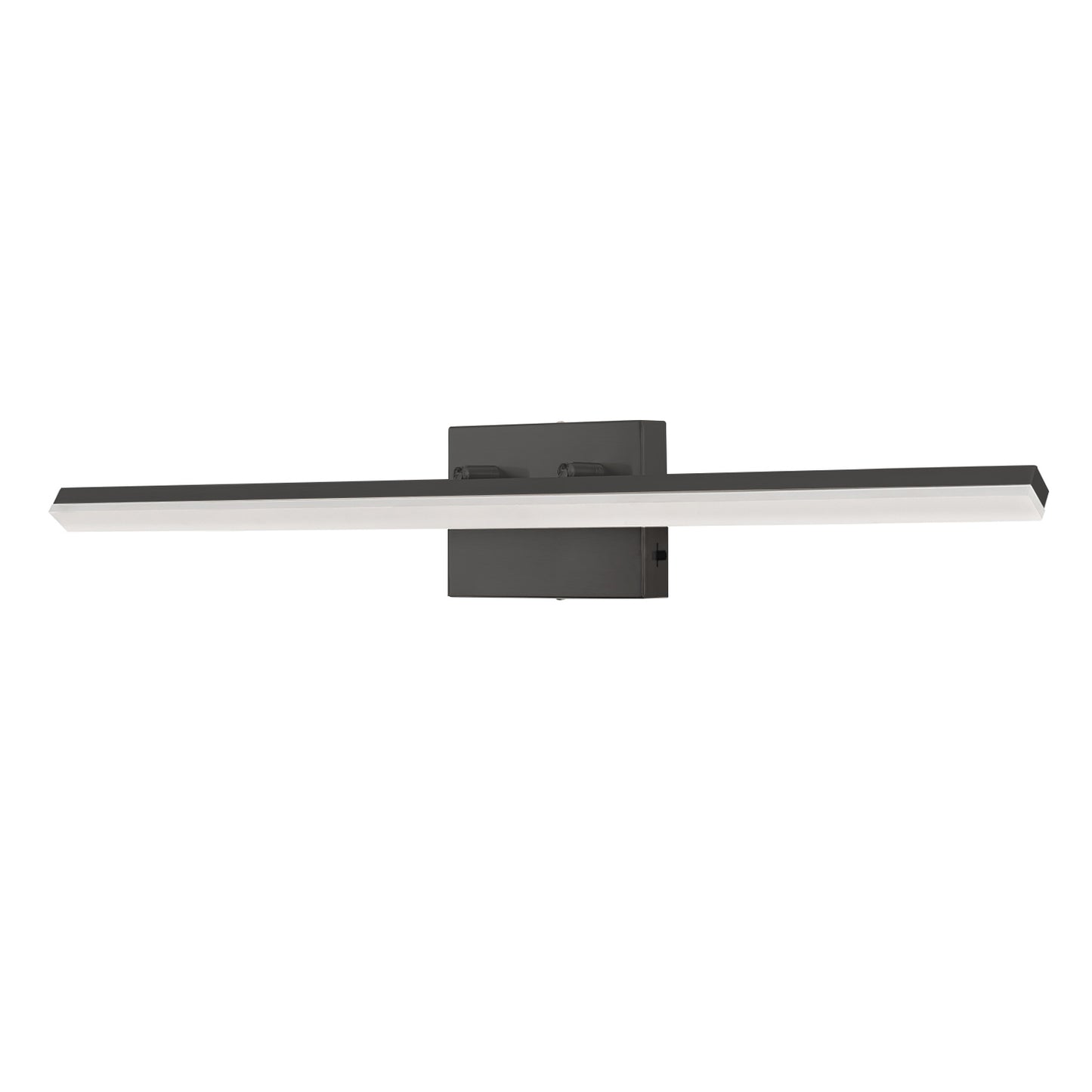 YANSUN LED Linear Vanity Light 31.5in Black Powder-Coated Metal 3CCT Dimmable