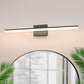YANSUN 40 in LED Vanity Light with Integrated LED, Black Matte Finish, 3CCT Dimmable, 110V