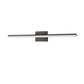 YANSUN 40 in LED Vanity Light with Integrated LED, Black Matte Finish, 3CCT Dimmable, 110V