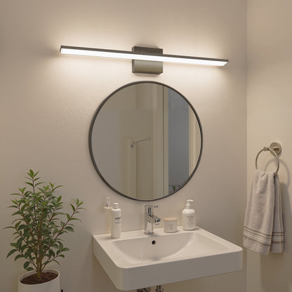 YANSUN 40 in LED Vanity Light with Integrated LED, Black Matte Finish, 3CCT Dimmable, 110V