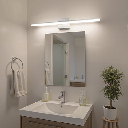 YANSUN 40 in LED Vanity Light with Brushed Nickel Finish, Integrated LED, Dimmable and 3CCT, 120V