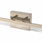 YANSUN 48 in Modern LED Vanity Light with Cloud Frost Acrylic Diffuser, Sand Nickel Finish, Integrated LED, 3CCT Dimmable