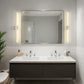 YANSUN 48 in Modern LED Vanity Light with Cloud Frost Acrylic Diffuser, Sand Nickel Finish, Integrated LED, 3CCT Dimmable