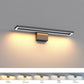 YANSUN 23.6-Inch Vanity Mirror Light with Center Cut-Out Design, Adjustable Color Temperature, Integrated LED, Sand Black Finish