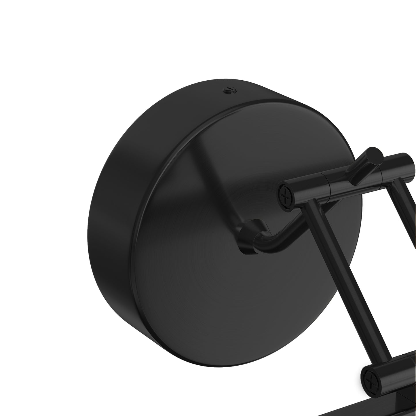 YANSUN 23.6-Inch Vanity Mirror Light with Adjustable Color Temperature, Integrated LED, Matte Black Finish, Extendable Design