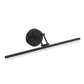 YANSUN 23.6-Inch Vanity Mirror Light with Adjustable Color Temperature, Integrated LED, Matte Black Finish, Extendable Design