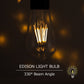 YANSUN 60-Watt Equivalent ST58 E26 Edison LED Light Bulb, 2700K Warm White Vintage Bulbs for Pendant Light (4-Pack)
