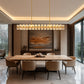 53 in. 60-Light Gold Crystal Rectangular Chandelier for Large Living Room, Dining Room