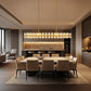 53 in. 60-Light Gold Crystal Rectangular Chandelier for Large Living Room, Dining Room
