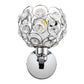 6.7 in. 1-Light Brushed Nickel Wall Sconce,with Crystal Dome Shade for Living Room Foyer