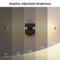 24 in. Black 1-Light LED Wall Sconce Set, Wireless Rechargeable Vanity Light Bar for Bedroom and Bathroom 2 Pack