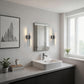 YANSUN Set of 2 Staggered Dual-Bar Wall Sconces, Linear Indoor Wall Light in Matte Black
