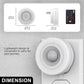 1-Light Motion Sensor Night Light Plug in 0. 6W Warm White, Automatic On/Off for Bedroom, Bathroom, Kids Room 2-Pack
