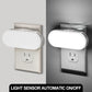 YANSUN 1W Light Sensor/Dusk to Dawn Integrated LED Night Light, Adjustable Blue Glow, White, Plug-in, 2-Pack