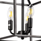 YANSUN 3-Light Matte Black Pendant Light Fixture-Industrial E12 Socket Hanging Chandelier for Dining Room, Kitchen Island