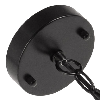 YANSUN 3-Light Matte Black Pendant Light Fixture-Industrial E12 Socket Hanging Chandelier for Dining Room, Kitchen Island