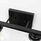 YANSUN 2-Light Bathroom Vanity Light Matte Black Wall Sconce with Open Globe Glass Shades E26 Modern Mirror Light Fixture