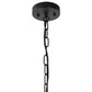 4-Light Black Drum Pendant Light, Convertible Semi Flush Mount Ceilingfor Dining Room,Bedroom, Foyer, Entryway
