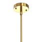 YANSUN 1 Light Modern Pendant Light in Copper Finish with White Glass Shade, Non-Integrated Fixture, E26 Socket