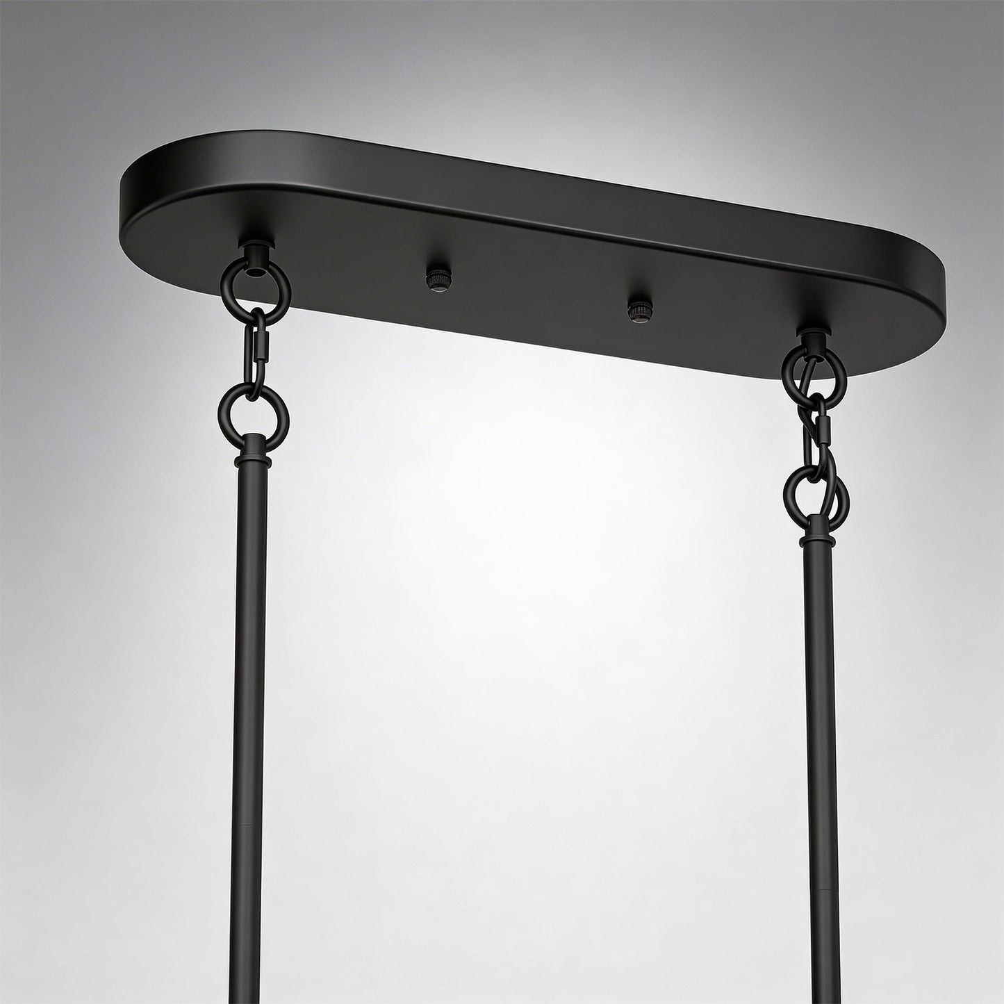YANSUN 31.5 in. 3-Light Black Kitchen Island Pendant Light with Glass Shades Modern Hanging Light Fixture E26 Sockets