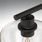 YANSUN 31.5 in. 3-Light Black Kitchen Island Pendant Light with Glass Shades Modern Hanging Light Fixture E26 Sockets