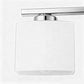 YANSUN 4-Light Vanity Bathroom Mirror Light, Rectangular Opal Glass Shades in Chrome Finish (5.5"x4.7")