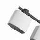 YANSUN 5-Light Vanity Mirror Light with Hand-Blown Opal Glass, Matte Black Finish, 30.7-Inch Length, Modern Traditional