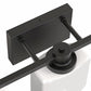YANSUN 5-Light Vanity Mirror Light with Hand-Blown Opal Glass, Matte Black Finish, 30.7-Inch Length, Modern Traditional