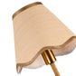 YANSUN Rattan Shade Wall Sconce with Paper-Wrapped Cord, Brushed Copper Finish, Farmhouse Style, 7.9-Inch Size