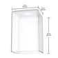 YANSUN 5.9 in. H Clear Square Glass Lamp Shade Replacement Accessory for Ceiling or Wall Light Fixtures