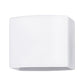 YANSUN 5.5 in. Milky White Square Glass Lamp Shade, Frosted Accessory Cover, Modern Glass Fixture Replacement for Ceiling or Wall Light