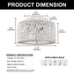 11.8 in. 3-Light White Rattan Flush Mount Ceiling Light for Hallway, Bedroom or Living Room