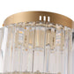 10 in. Gold Cylinder 1-Light Dimmable LED Flush Mount Ceiling Light Fixture with 3CCT Control