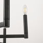 8-Light Black Farmhouse Chandelier with Candle Design for Dining Room, Kitchen Island, or Foyer
