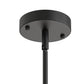 YANSUN 19. 7 in. 6-Light Black Drum Chandelier with Linen Fabric Shade, Traditional Hanging Fixture with E26 Base bulb Excluded