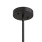 YANSUN 4-Light Geometric Square Chandelier, Matte Black Finish, 18.1-Inch Square Design, Industrial Modern Style