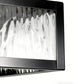 YANSUN 8.8 in. 2-Light Traditional Flush Mount Ceiling Light with Ripple Glass Shade and Sand Black Finish, No Bulbs Included