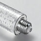 YANSUN 3-Pack LED Light Bulbs with Bubble Acrylic Columns, 5W 3000K Warm Light, E26 Ceramic Base, Dimmable, Modern Design