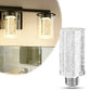 YANSUN LED Light Bulb with Bubble Acrylic Column, 5W 3000K Warm Light, E26 Ceramic Base, Dimmable Function, Modern Design
